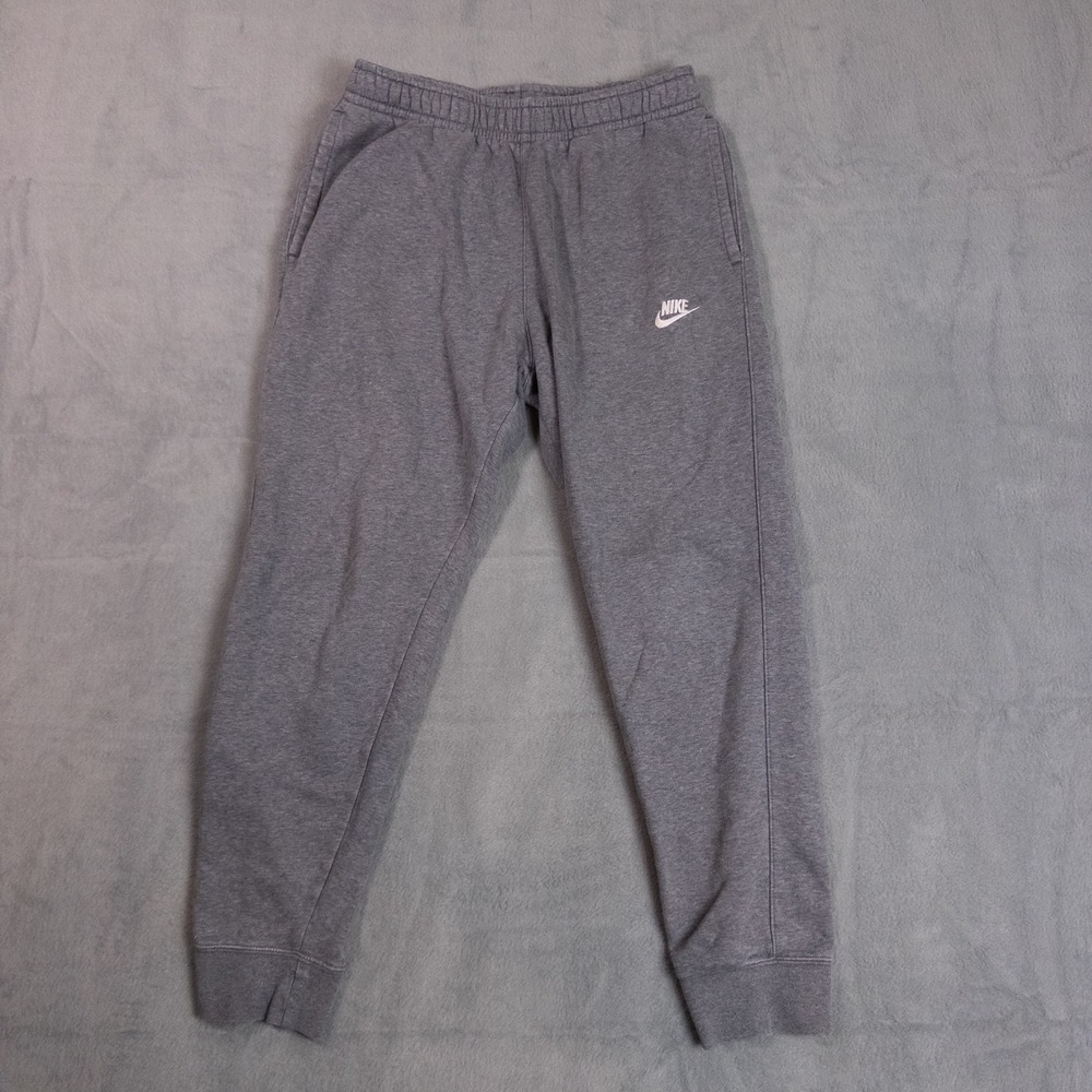 Nike Joggers Men Medium Grey Good Sportswear Club Fleece Tapered Sweatpants